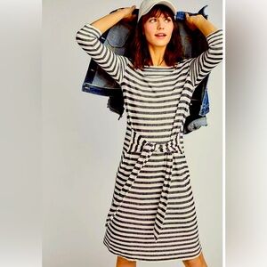 T.la anthropology, Becky, Tie front  striped dress